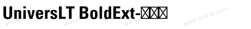 UniversLT BoldExt字体转换